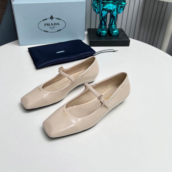 Prada Patent Leather Mary Jane Ballerinas