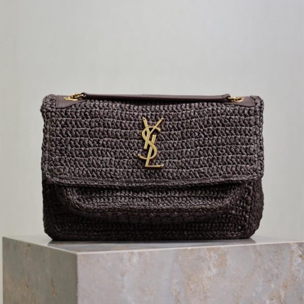 YSL NIKI medium in raffia(HIGH-END GRADE)