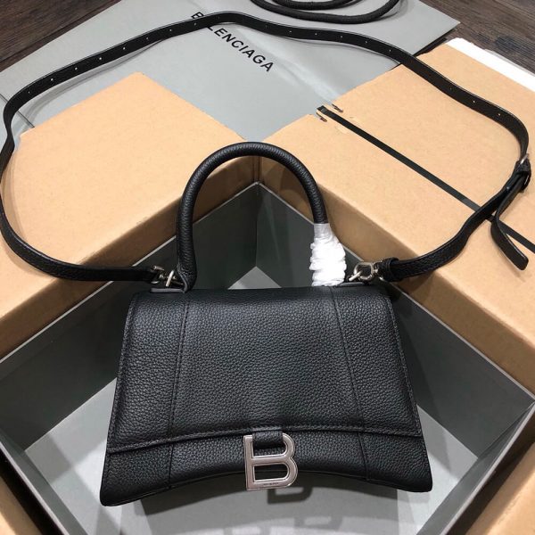Balenciaga Leather Black Small Hourglass Bag(HIGH-END GRADE)