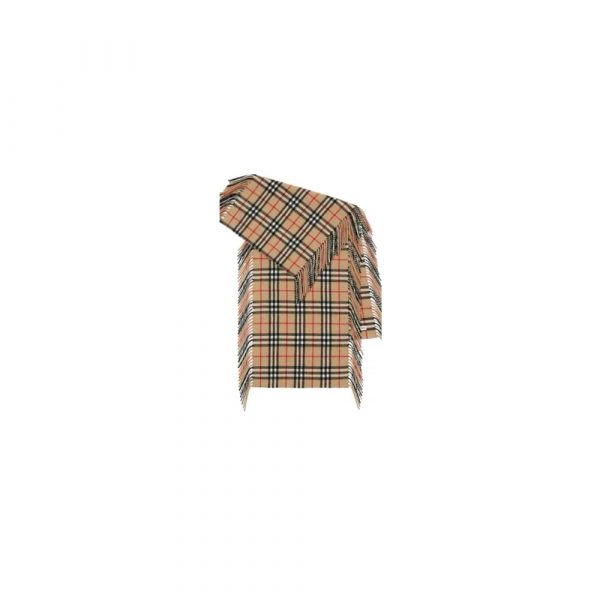 BURBERRY Check Cashmere Scarf