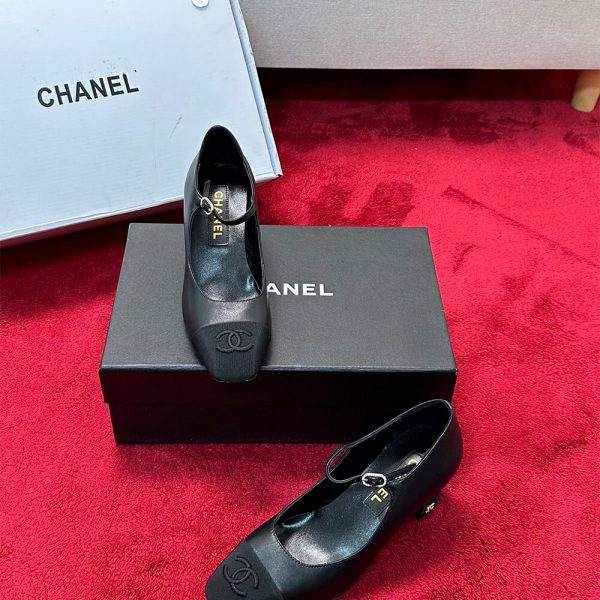 Chanel Mary Janes Heel
