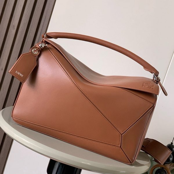 Loewe Large Featherlight Puzzle bag in nappa lambskin(HIGH-END GRADE)
