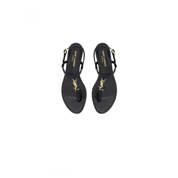 YSL CASSANDRA SANDALS IN SILK SATIN