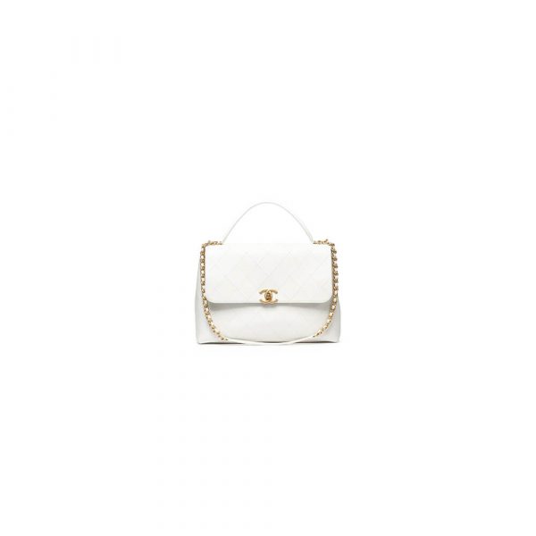 Chanel Large Flap Bag With Top Handle(HIGH-END GRADE)
