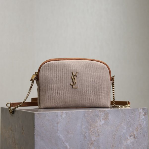 YSL GABY zipped pouch in canvas