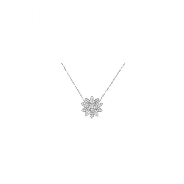 Van Cleef & Arpels Lotus clip pendant, medium model