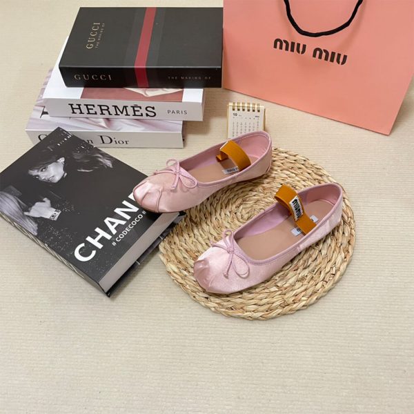 MiuMiu Satin ballerinas