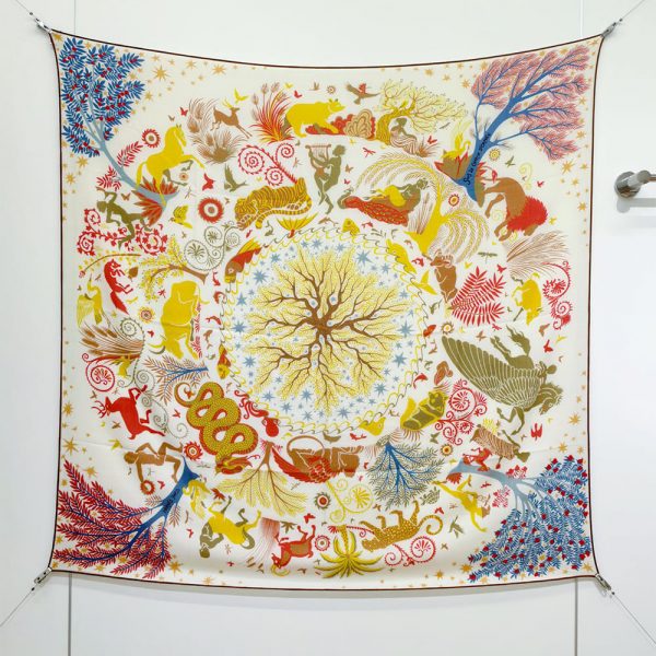 HERMES Sous le Charme d’Orphee shawl 140