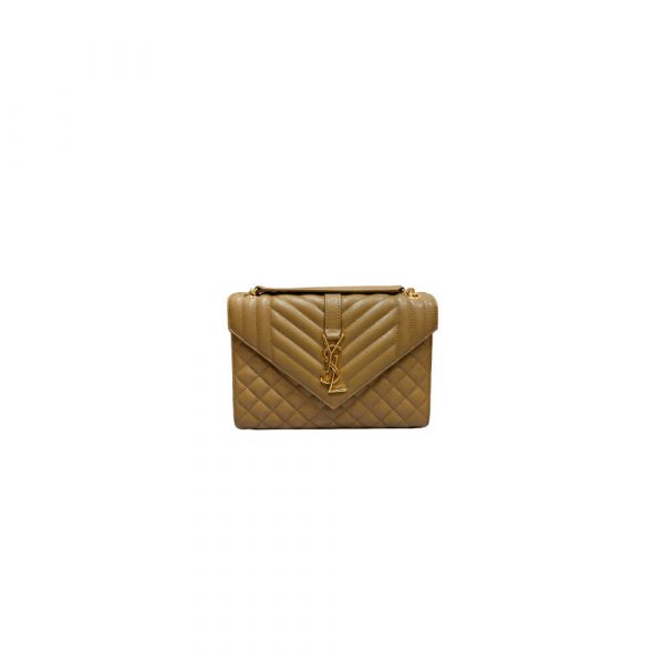 YSL envelope medium in grained leather