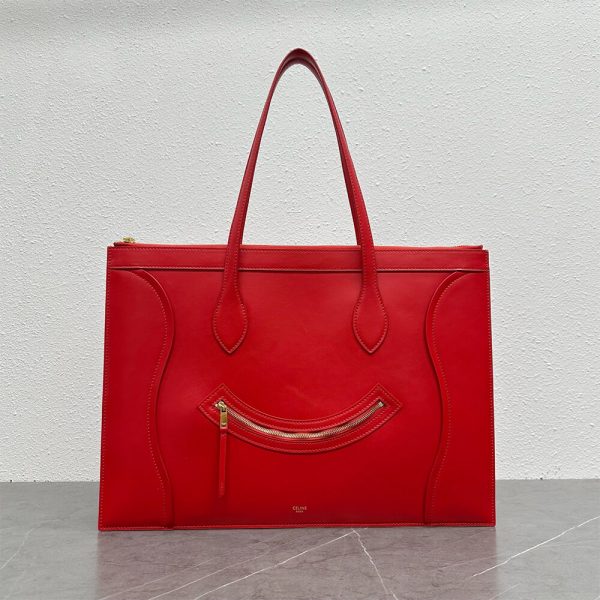 CLINE FLAT CABAS NEW LUGGAGE IN GLOSSY CALFSKIN