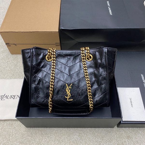 YSL NIKI small shopping in vintage leather(HIGH-END GRADE)