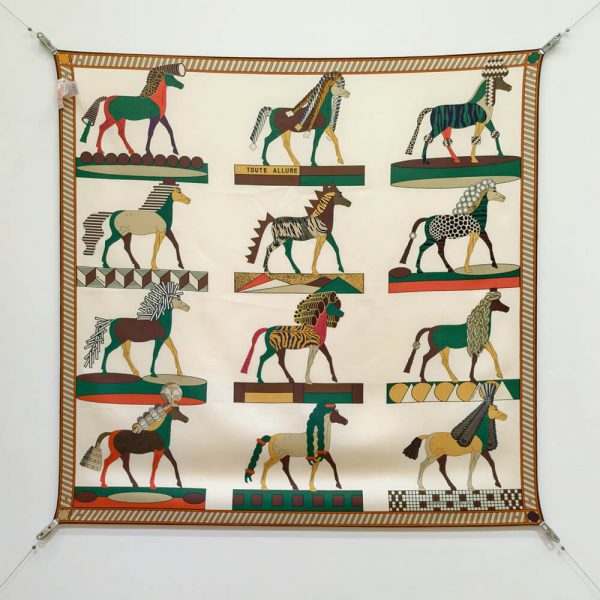 HERMES A Toute Allure scarf 90