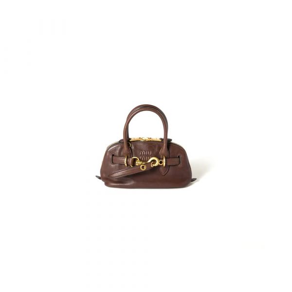 MIUMIU Mini Aventure mini nappa leather bag(HIGH-END GRADE)
