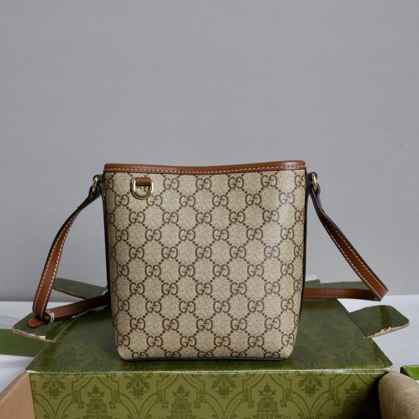 Gucci GG Emblem nano bucket bag(HIGH-END GRADE)