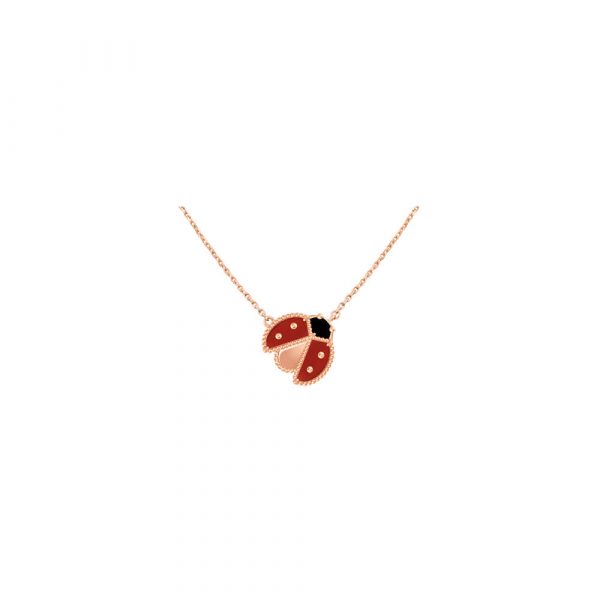Van Cleef & Arpels Lucky Spring pendant, open wings ladybug