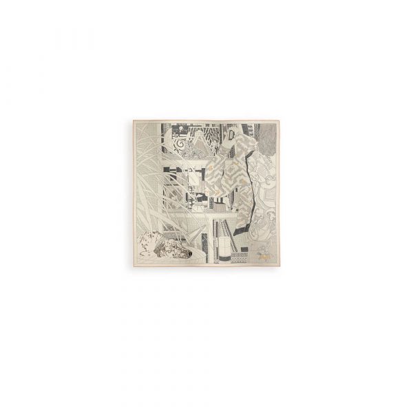 HERMES Rendez-Vous Chez Herm??s shawl 140