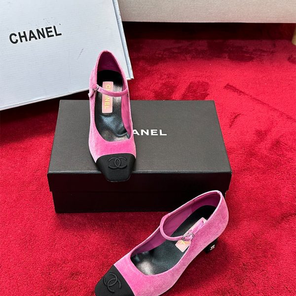 Chanel Mary Janes Heel
