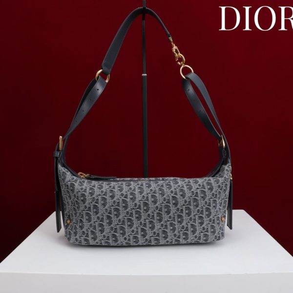Dior Small D-Journey Bag in Two-Tone Calfskin(HIGH-END GRADE)