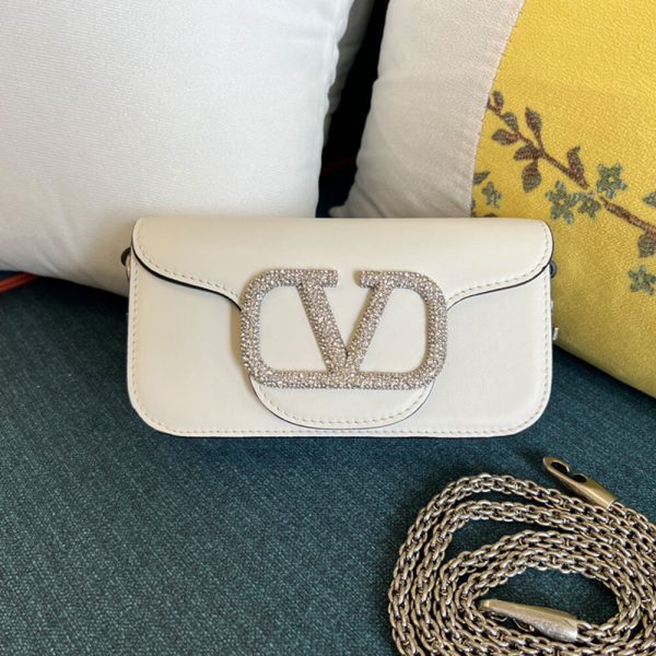 VALENTINO GARAVANI LOCO SMALL SHOULDER BAG WITH JEWEL LOGO(HIGH-END GRADE)