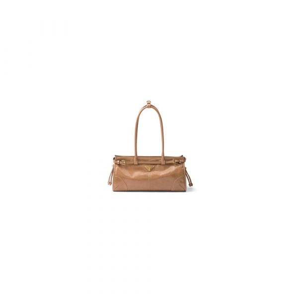 Prada Medium leather handbag(high-end grade)