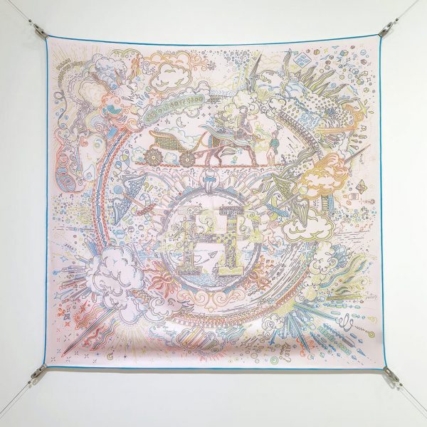 HERMES Please Hold The Line scarf 90