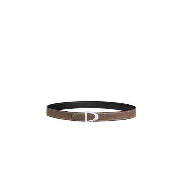 HERMES Cavaliere belt buckle & Reversible leather strap 24 mm