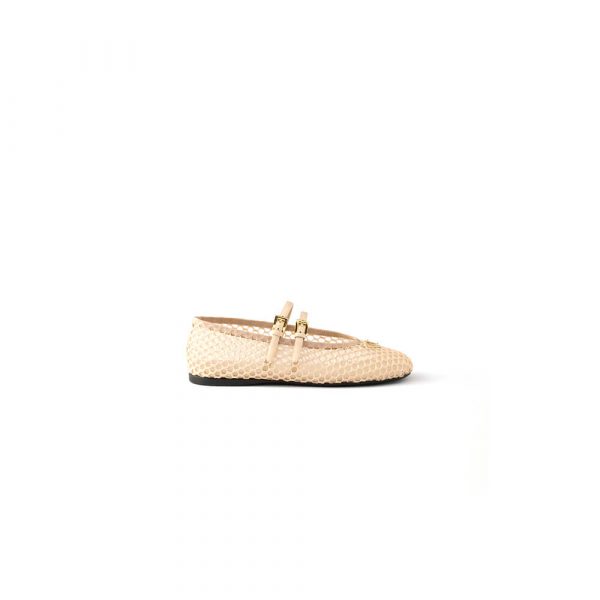 PRADA Mesh fabric ballerinas