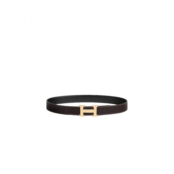 HERMES H Striee belt buckle & Reversible leather strap 32 mm