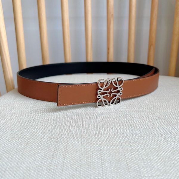 LOEWE Reversible Anagram belt in smooth calfskin 28mm