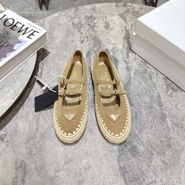 PRADA Suede ballerinas