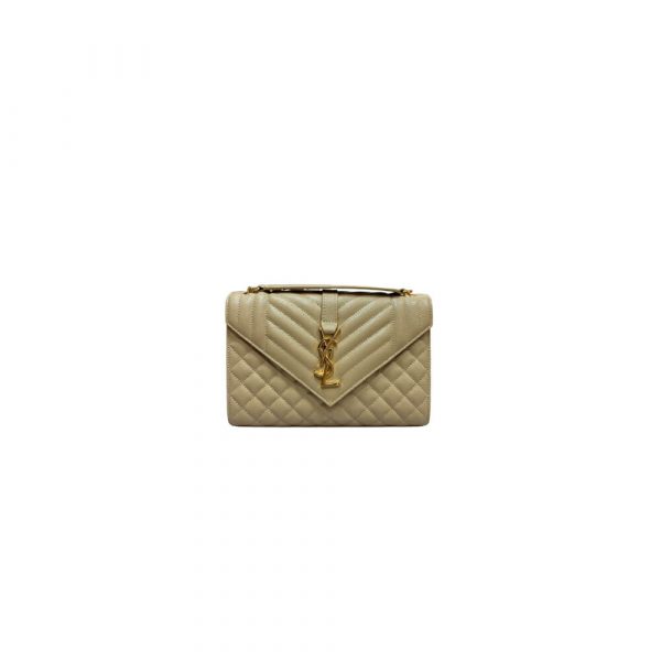 YSL envelope medium in grained leather