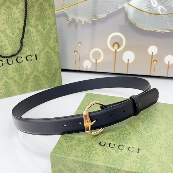 Gucci belt with bamboo detail buckle