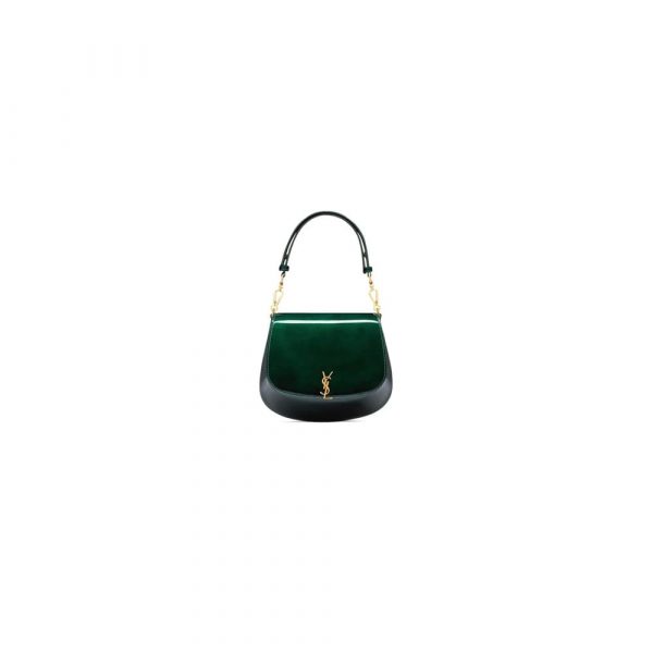 YSL Mini VOLTAIRE TOP HANDLE bag in patent leather