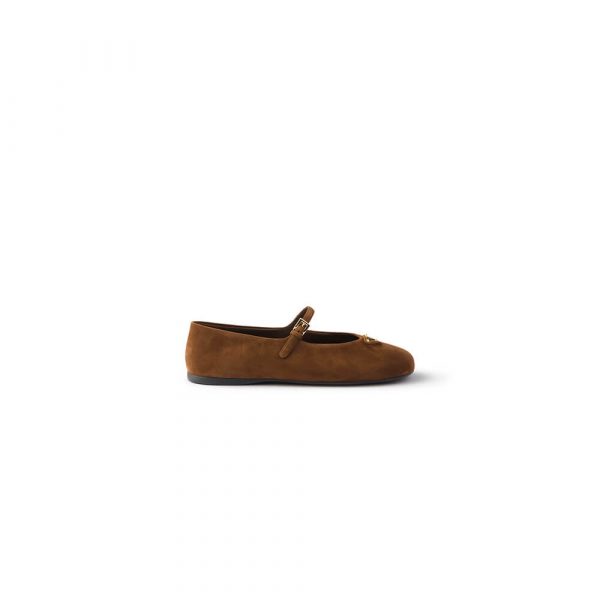 PRADA Suede ballerinas