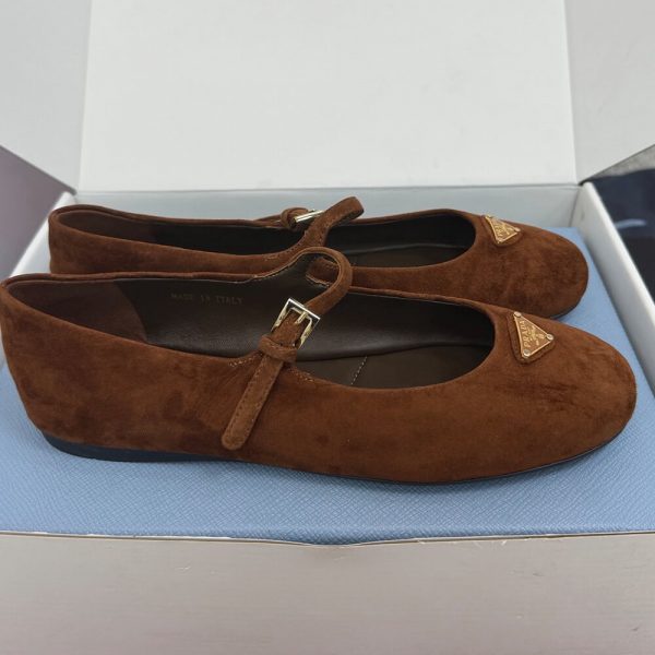 PRADA Suede ballerinas