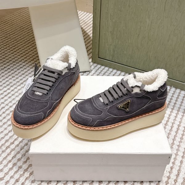 PRADA Suede mid-top sneakers