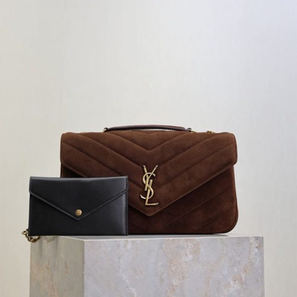 YSL LOULOU Medium in MATELASSE suede(HIGH-END GRADE)