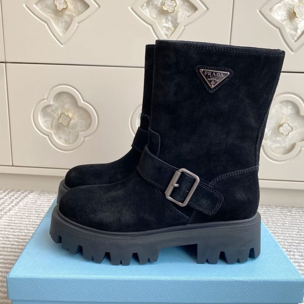 PRADA Leather booties
