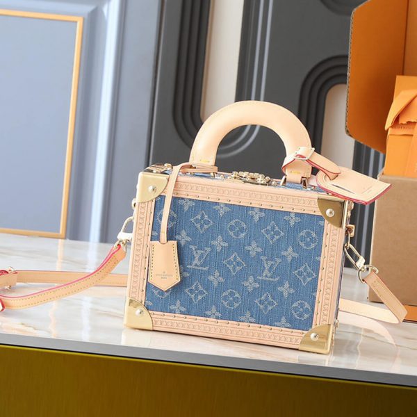 LV Petite Valise Denim Bleu