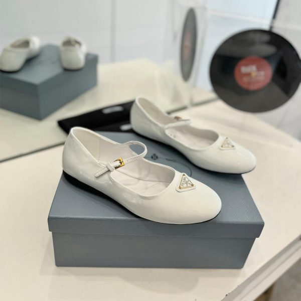 PRADA Nappa leather ballerinas