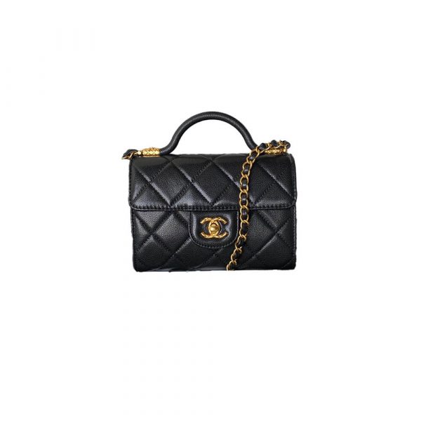 Small FLAP BAG WITH TOP HANDLE