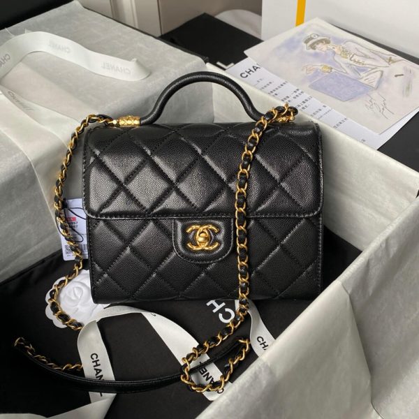 Small FLAP BAG WITH TOP HANDLE