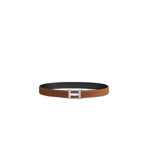 HERMES 5382 FAUBOURG BELT BUCKLE & REVERSIBLE LEATHER STRAP 32 MM