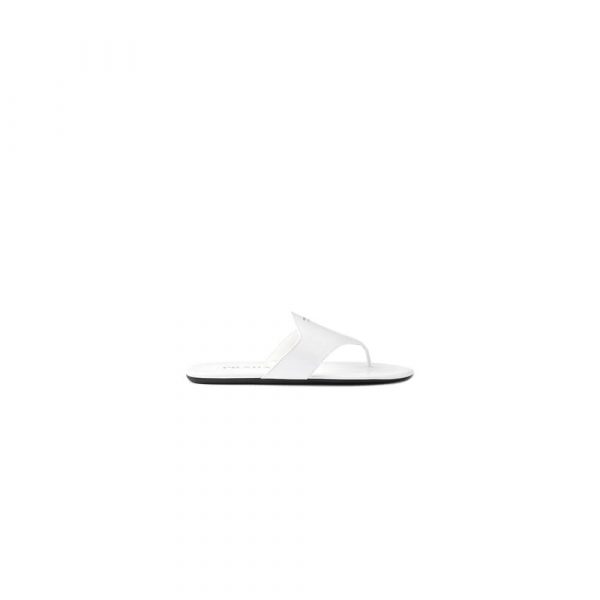 Prada Brushed leather thong sandals