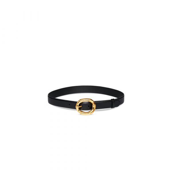 Gucci belt with round bamboo buckle