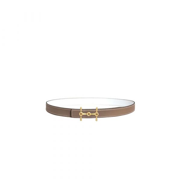 HERMES H Equestre belt buckle & Reversible leather strap 24 mm