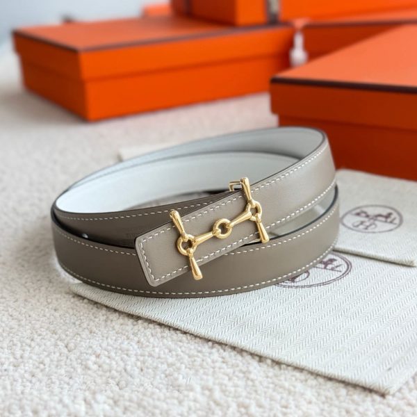 HERMES H Equestre belt buckle & Reversible leather strap 24 mm