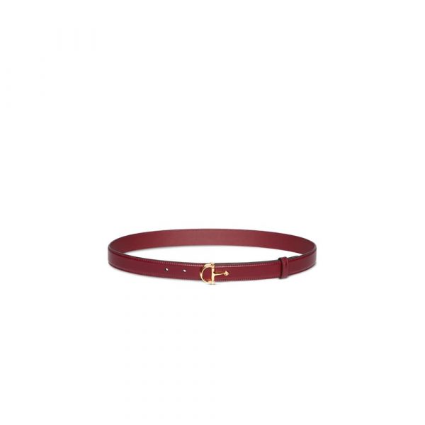 GUCCI Thin belt with half-Horsebit buckle