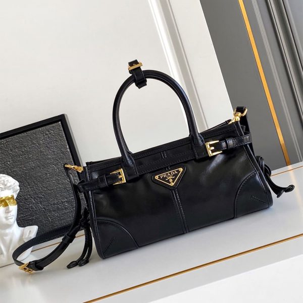 Prada Bonnie leather mini handbag(HIGH-END GRADE)