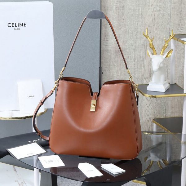 CELINE MEDIUM CAMILLE 16 SOFT BAG IN SMOOTH CALFSKIN(HIGH-END GRADE)